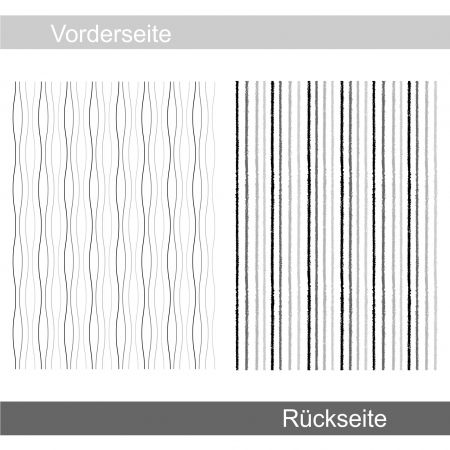 Wellig grau schwarz - Designpapier